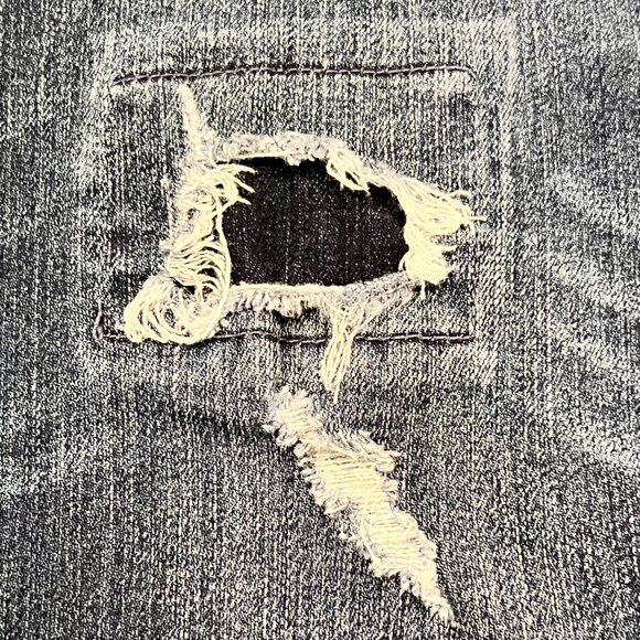 J Crew Vintage Straight Denim Patchwork Jeans, 30T - Picture 6 of 8